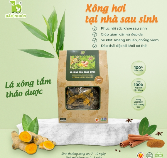 Lá Xông Thảo Dược Bảo Nhiên