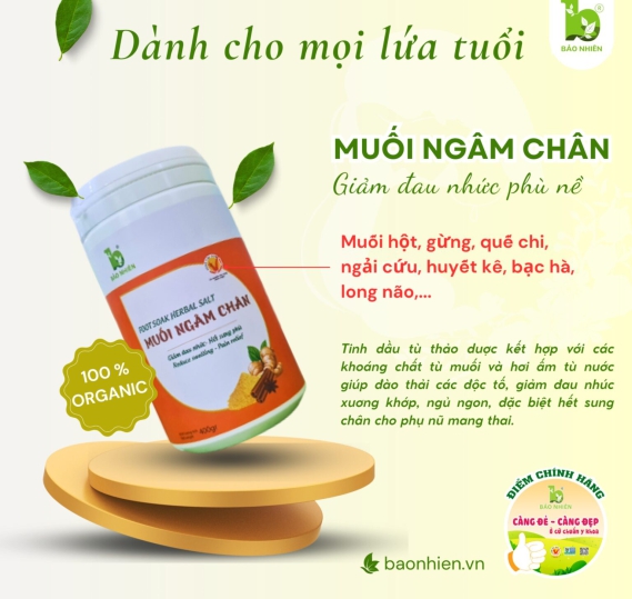 Muối ngâm chân giảm đau nhức Bảo Nhiên
