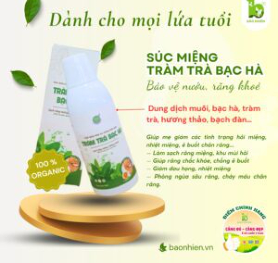  Nước súc miệng tràm trà bạc hà 190,000₫