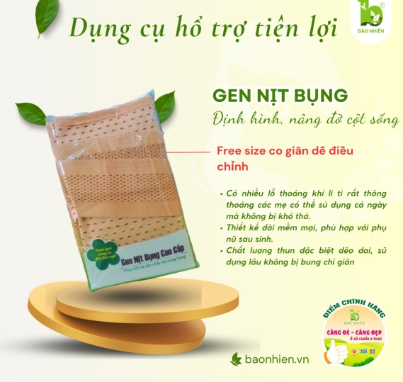 Gen nịt bụng giảm eo sau sinh Bảo Nhiên