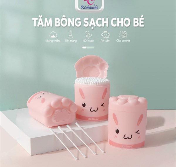 Tăm bông cho bé
