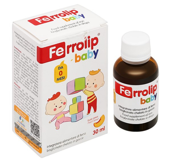 Sắt hữu cơ dành cho bé Ferrolip baby 30ml