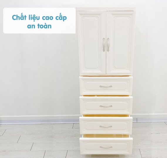 Tủ Nhựa Holla 5 Tầng Màu Trắng