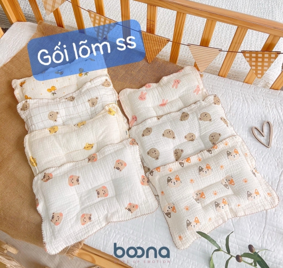 Gối lõm sơ sinh Boona