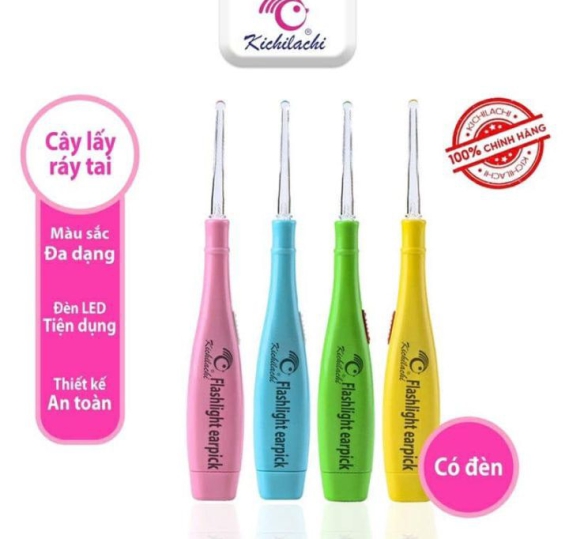 CÂY LẤY RÁY TAI CÓ ĐÈN CHO BÉ KICHILACHI