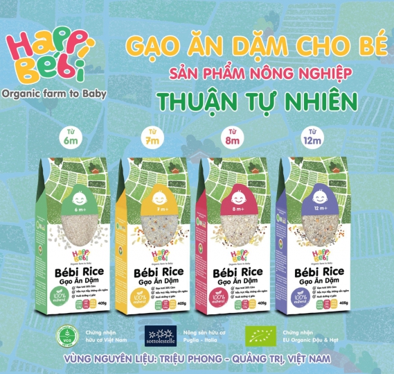 GẠO VỠ CÁM MẦM TRỘN HẠT HỮU CƠ CHO BÉ BÉBI RICE
