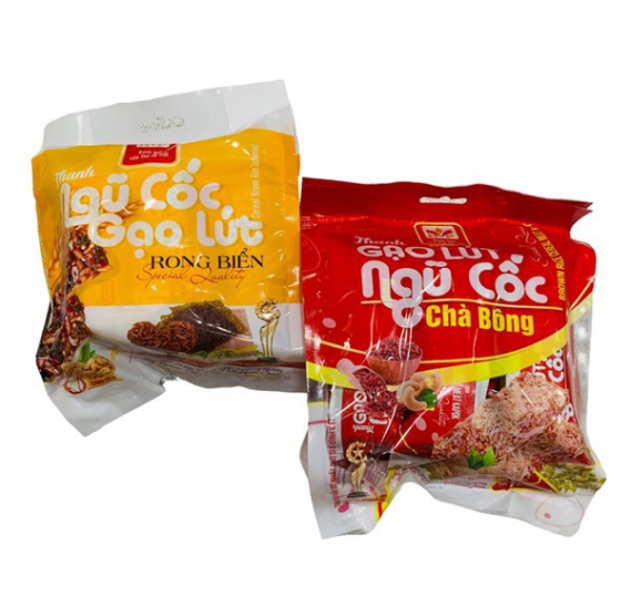 Thanh cơm gạo lứt ngũ cốc rong biển , Gạo lức ngũ cố chà bông