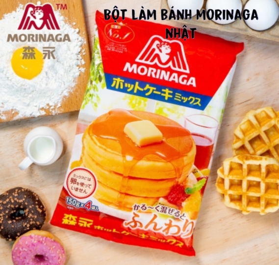 Bột làm bánh pancake Morinaga 600g nội địa Nhật