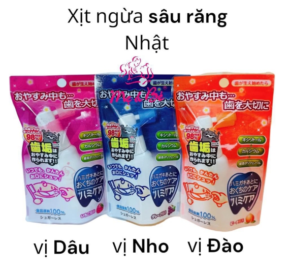 Xịt ngừa sâu răng cho bé của Nhật