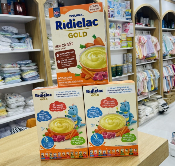 Bột ăn dặm Ridielac Gold 3 Vị Ngọt HG 200g
