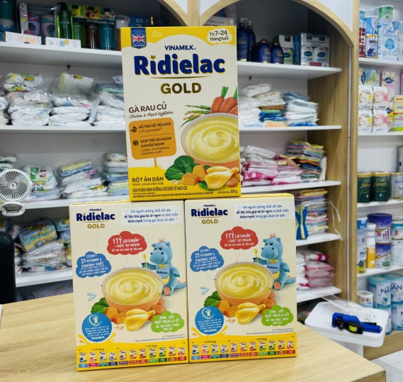 Bột ăn dặm Ridielac Gold gà rau củ 