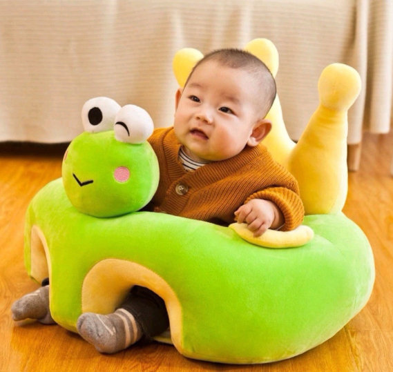 Ghế tập ngồi thú bông nhung