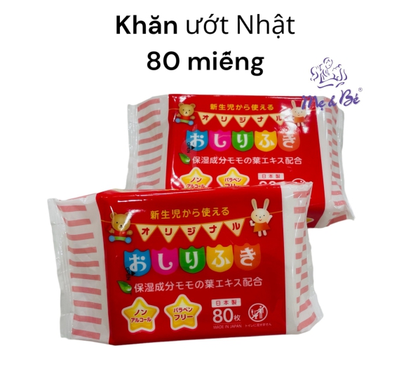 Khăn ướt Nhật 80 miếng
