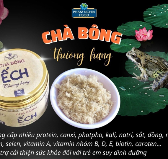 Chà Bông Ếch Thượng Hạng 40g