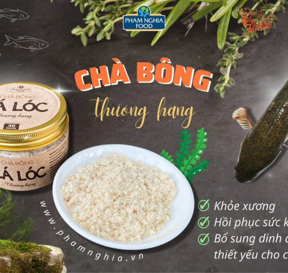 Chà Bông Cá Lóc Thượng Hạng Phạm Nghĩa hũ 40g