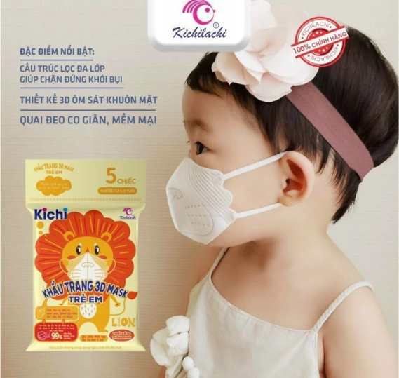 Khẩu trang Kichi set 5 cái