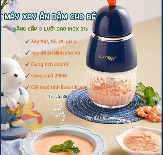 Máy xay 8 lưỡi Hattiecs