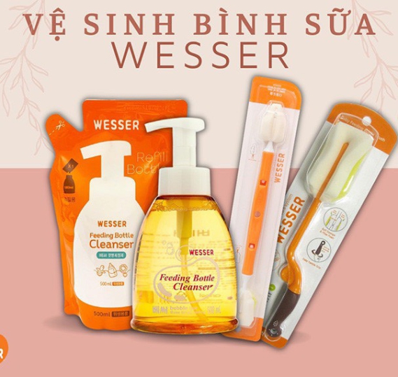 Nước rửa bình sữa Wesser 500ml