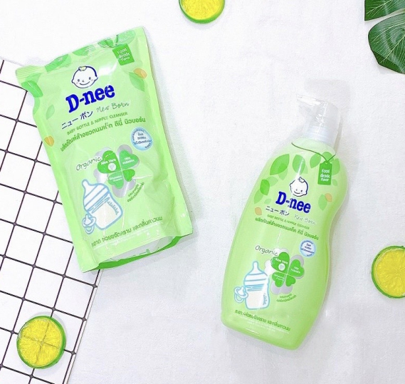 Nước Rửa Bình Sữa Dnee Chai 620ml, Túi 600ml